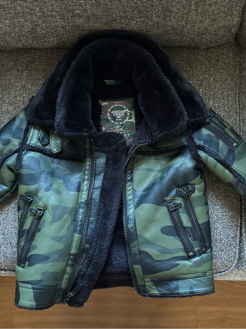Jordon Craig “Legacy Edition” B-3 Aviator faux Shearling Street wear Bomber Coat